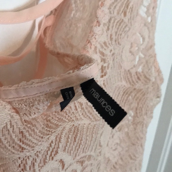 Blush Color Lace Cami Cover Up - Picture 3 of 3